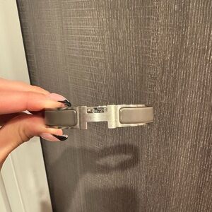 Silver and Gray Bracelet